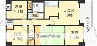朝日プラザイーストスクエア【506号室】の間取り