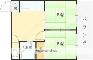 ピースハイツ長堂【2階】の間取り