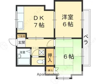 マツラハイツ【101号室】の間取り