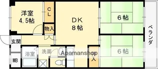 第2東大阪村橋マンション【604号室】の間取り