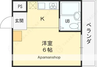 メゾン小若江【210号室】の間取り