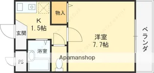 ニシシンヴィレッジ【C103号室】の間取り