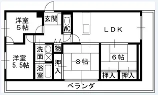 オルティア塚口【2階】の間取り