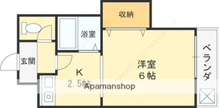 リバーサイド瓢箪山【308号室】の間取り
