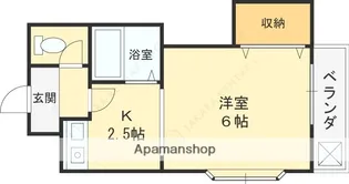リバーサイド瓢箪山【207号室】の間取り