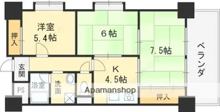 木の国ハイツ【7階】の間取り