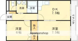 Belong東花園【4階】の間取り
