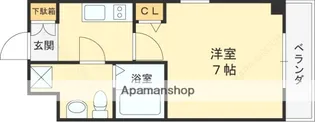 アーク吉田駅前【406号室】の間取り