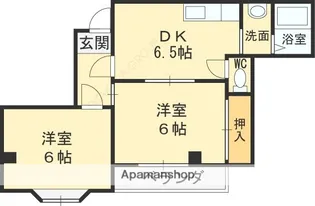 アメニティータカツキ【601号室】の間取り