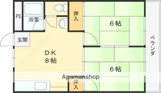 旭ガーデンハイツ【4階】の間取り