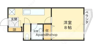 北口ハイツⅠ【3階】の間取り