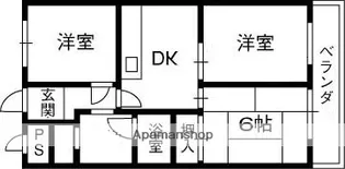 コンフォート布施【7階】の間取り