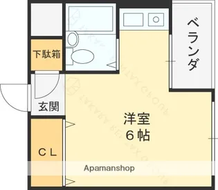 コンフォートハイツ岩崎【206号室】の間取り