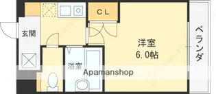 ルビダクオ荒本【303号室】の間取り