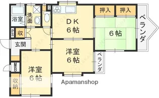 ライムハイツ【301号室】の間取り