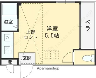 フォンタルファイブ花園【1階】の間取り
