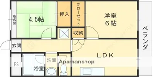 エステマール弥刀【2階】の間取り