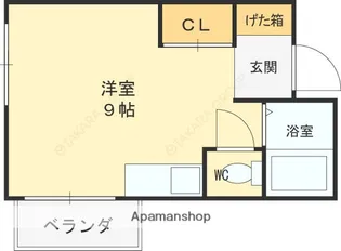 ツインコンフォートハイツ岩崎【68号室】の間取り