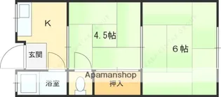 大阪府東大阪市西岩田1丁目【アパート】の間取り