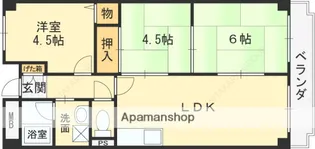 ハイグレード志紀【6階】の間取り