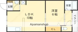 森内マンション【206号室】の間取り