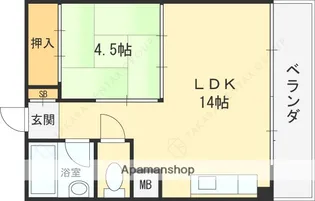 丸善ビューマンション【3階】の間取り
