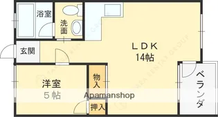 ウィンズコート高井田【2階】の間取り