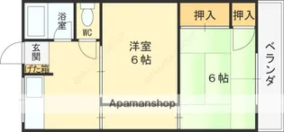 メゾン寿【203号室】の間取り