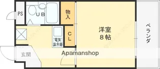 ベルエアー小阪【410号室】の間取り
