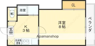 エクセル近大前【2階】の間取り