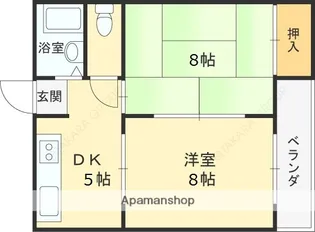 ナンソーコーポ2【4階】の間取り