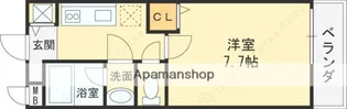 レジデンス石切【1階】の間取り