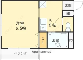 イングランドアベニューⅡ番館【107号室】の間取り