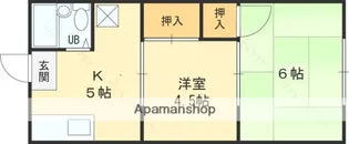 第1マルデンハイツ【202号室】の間取り
