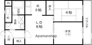 メゾン三角【3階】の間取り
