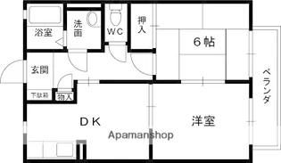 メゾン・ボナール【1階】の間取り