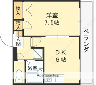 フォレスト堅下【2階】の間取り