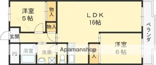 シロハイヌ今米【2階】の間取り