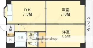 ランド雅【1階】の間取り