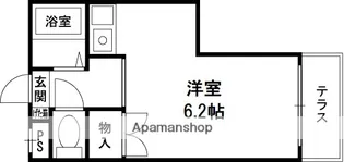 リトルパレス【305号室】の間取り
