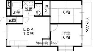 メゾン井阪【1階】の間取り