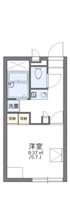 レオパレスエム・エム【1階】の間取り
