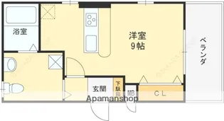 エムズコート松原【203号室】の間取り