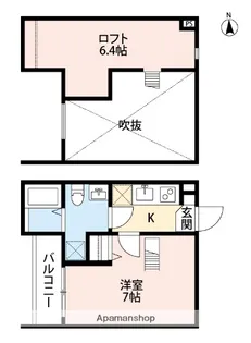 サンテラス西岩田【1階】の間取り