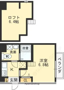 ATTIC宝持【2階】の間取り