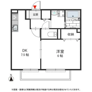リバーサイド・ルーチェ C【201号室号室】の間取り