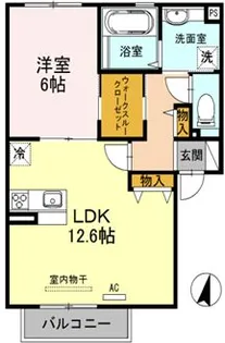 ラフィーネ徳庵【2階】の間取り