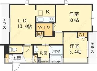 soleil levant【1階】の間取り