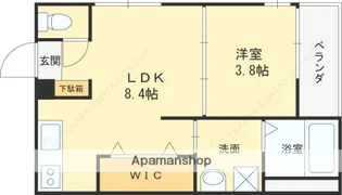 ハーモニーテラス花園東町II【3階】の間取り