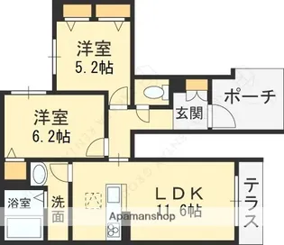 SHAMAISON AILE FURORE【1階】の間取り